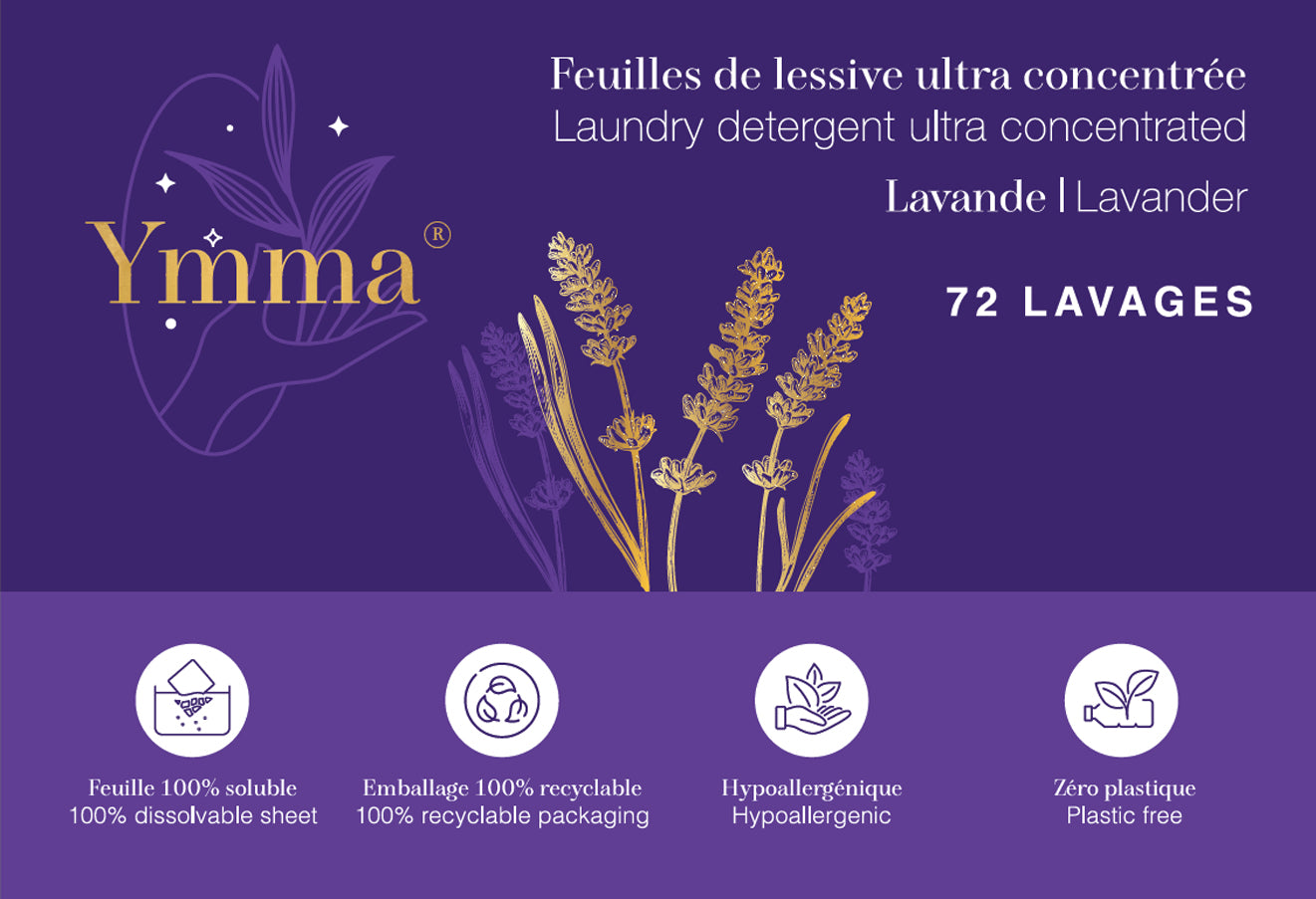 Feuille de lessive ultra-concentrée - 72 lavages